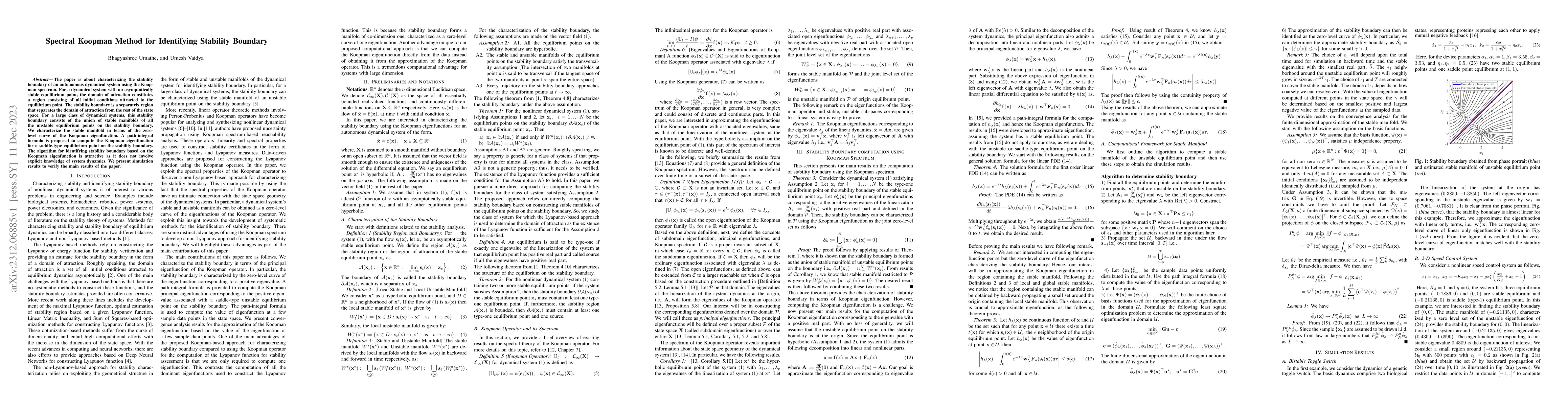 Thumbnail for Spectral Koopman Method for Identifying Stability Boundary