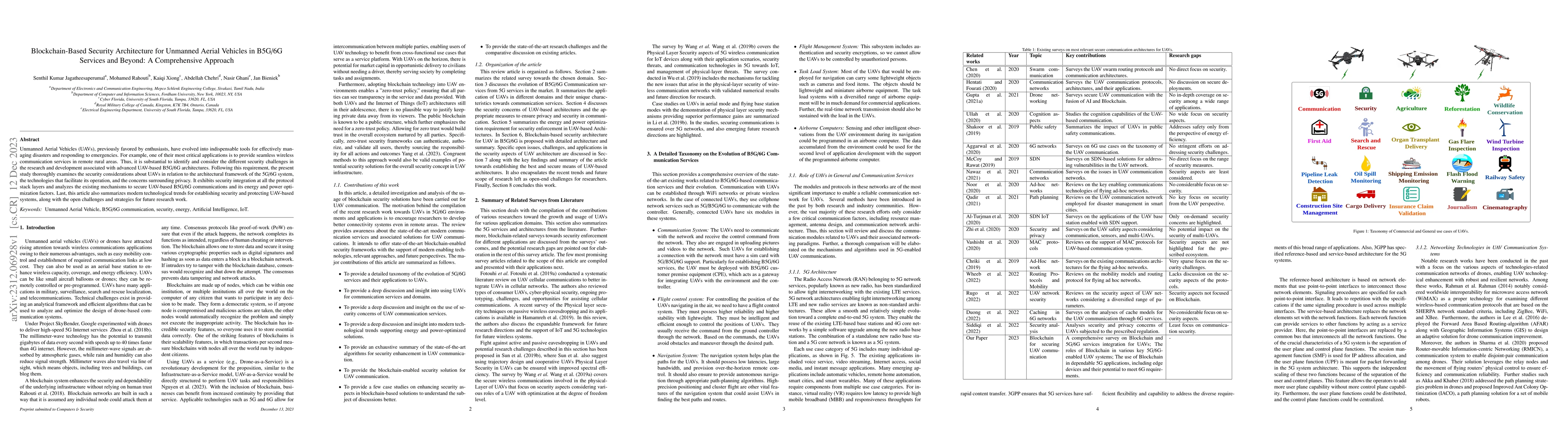 Thumbnail for Blockchain-Based Security Architecture for Unmanned Aerial Vehicles in
  B5G/6G Services and Beyond: A Comprehensive Approach