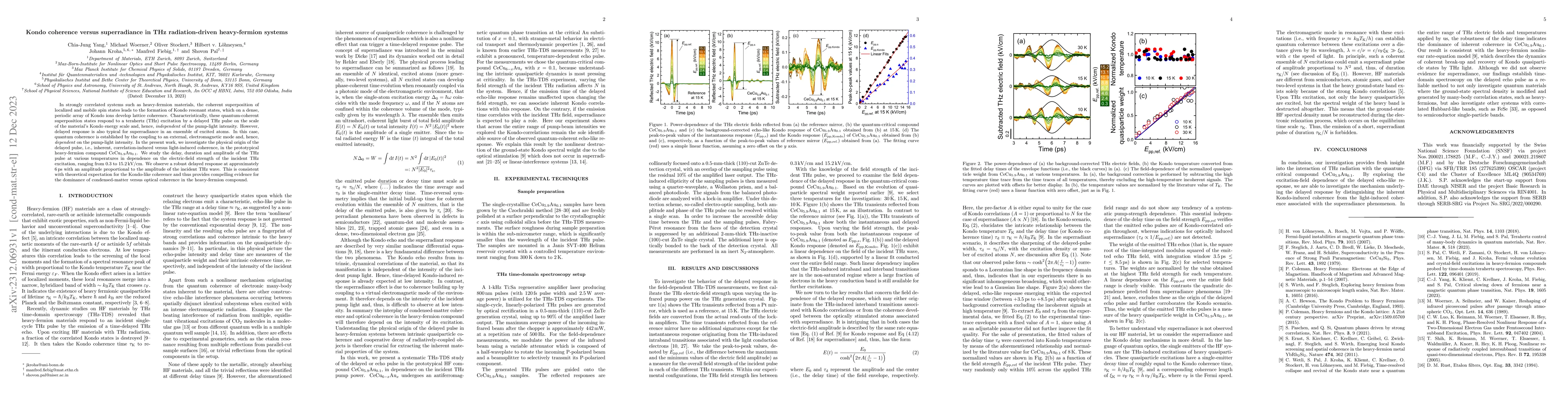Thumbnail for Kondo coherence versus superradiance in THz radiation-driven
  heavy-fermion systems