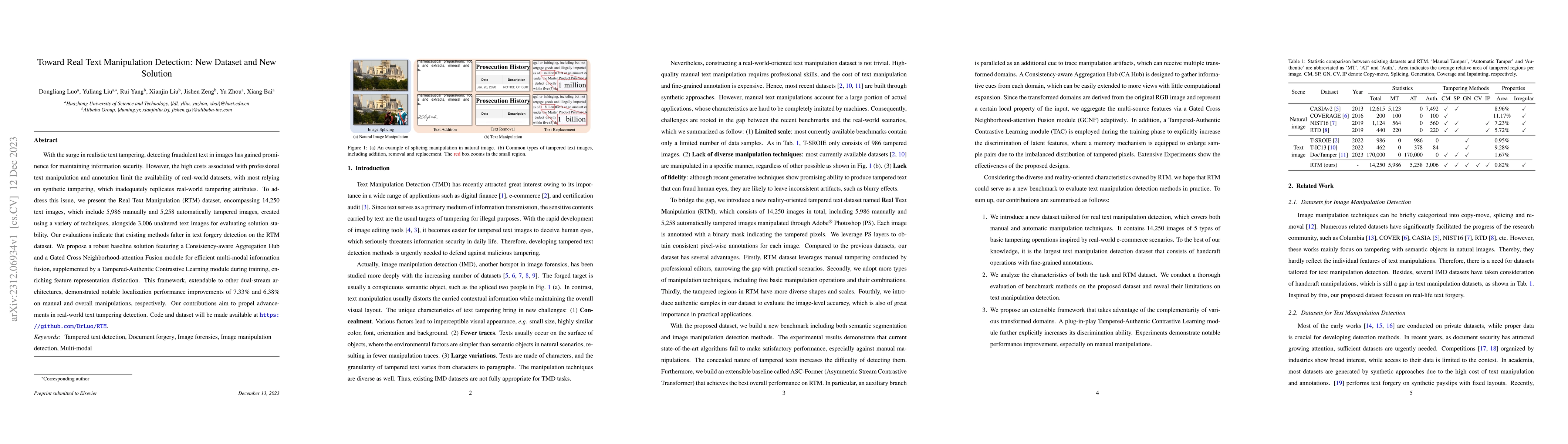 Thumbnail for Toward Real Text Manipulation Detection: New Dataset and New Solution