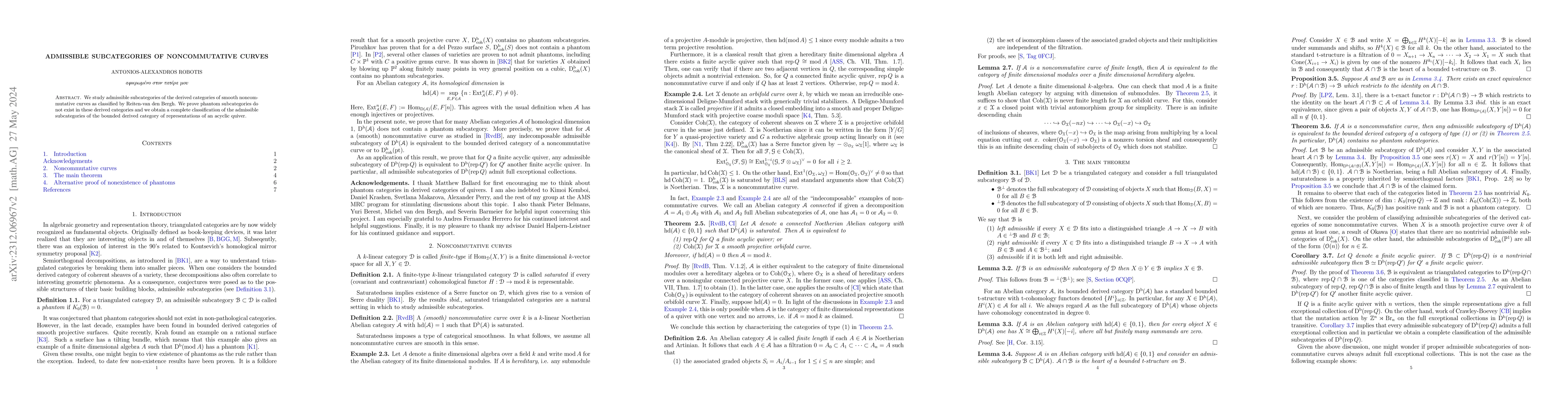 Thumbnail for Admissible subcategories of noncommutative curves