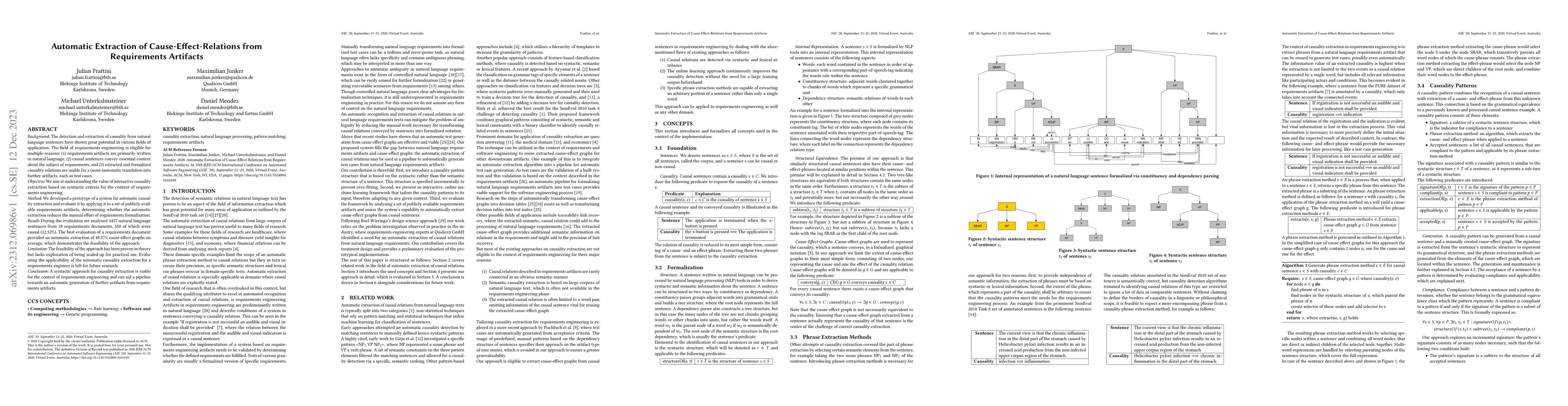 Thumbnail for Automatic extraction of cause-effect-relations from requirements
  artifacts