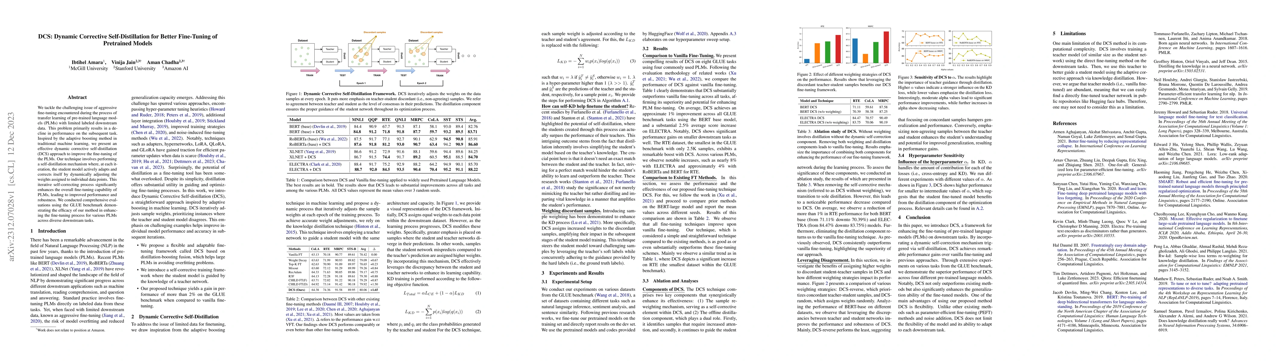 Thumbnail for Dynamic Corrective Self-Distillation for Better Fine-Tuning of
  Pretrained Models