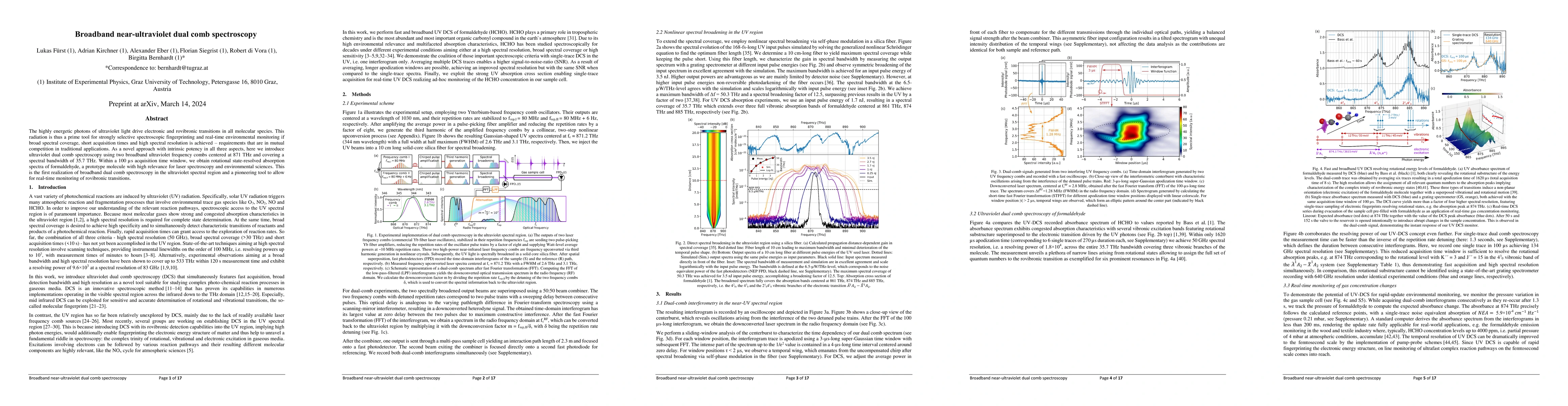 Thumbnail for Broadband near-ultraviolet dual comb spectroscopy