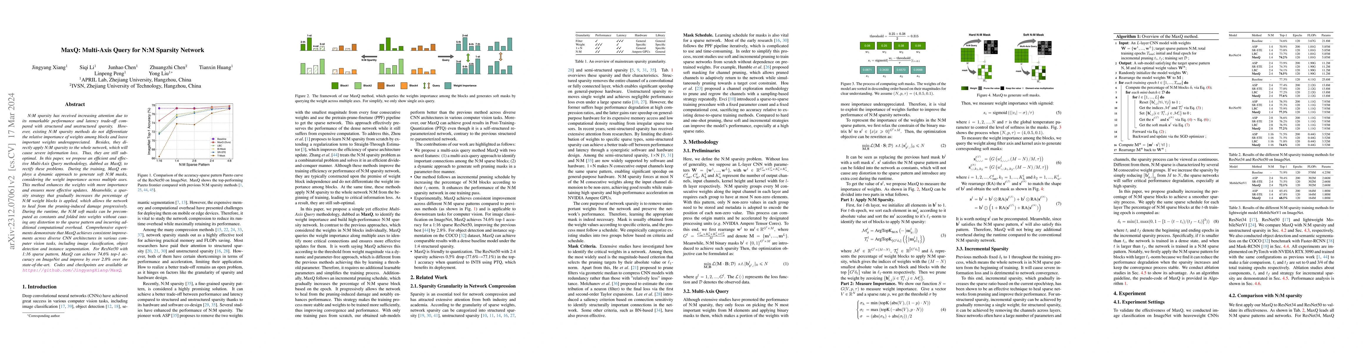 Thumbnail for MaxQ: Multi-Axis Query for N:M Sparsity Network