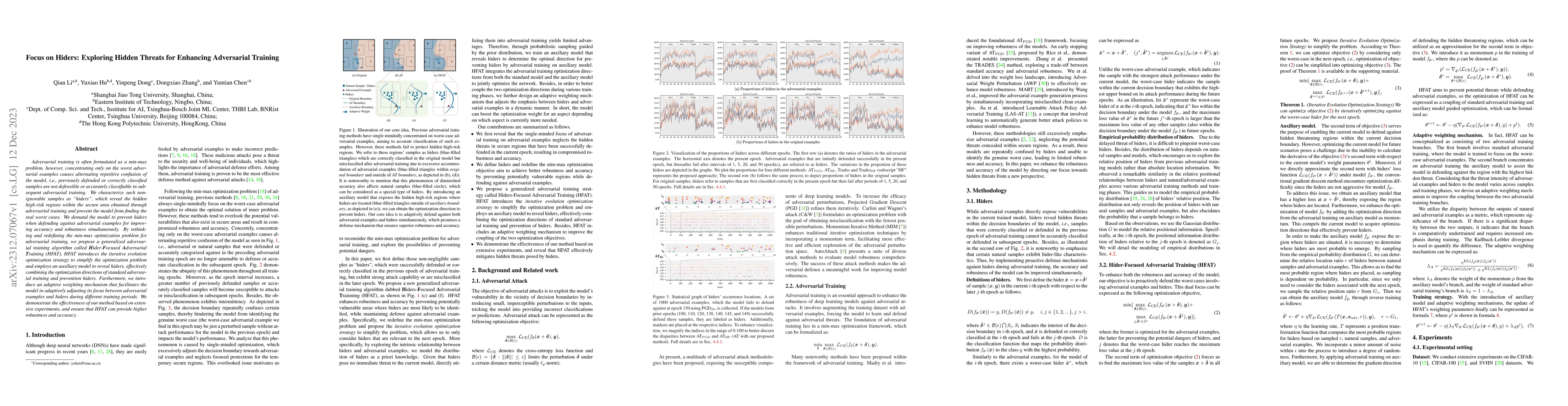 Thumbnail for Focus on Hiders: Exploring Hidden Threats for Enhancing Adversarial
  Training