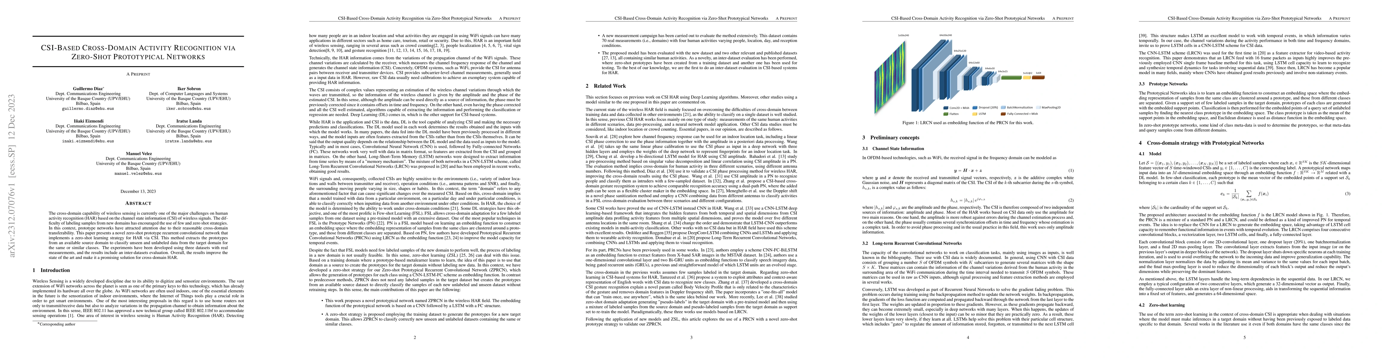 Thumbnail for CSI-Based Cross-Domain Activity Recognition via Zero-Shot Prototypical
  Networks