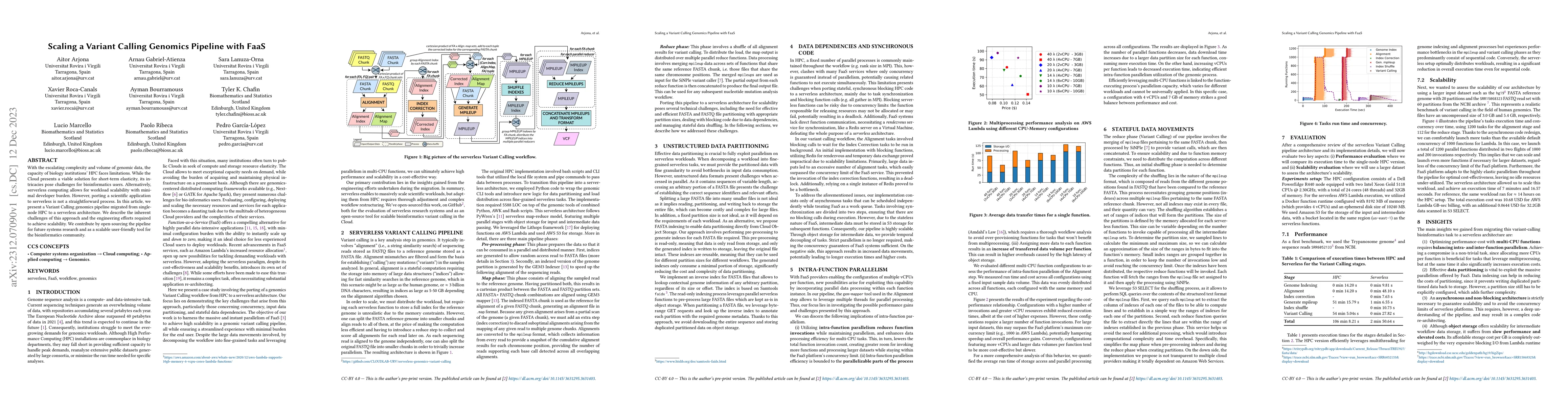 Thumbnail for Scaling a Variant Calling Genomics Pipeline with FaaS