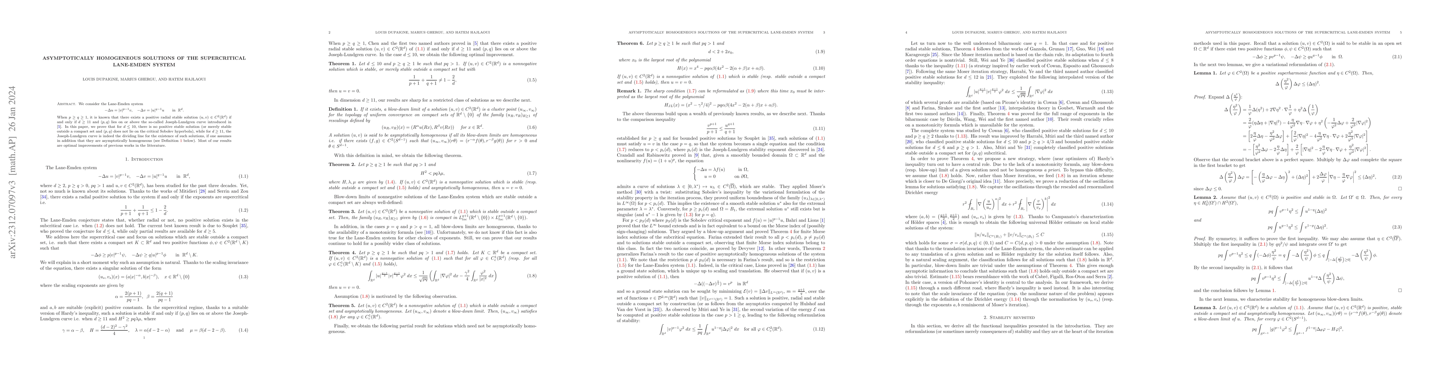 Thumbnail for Asymptotically homogeneous solutions of the supercritical Lane-Emden
  system