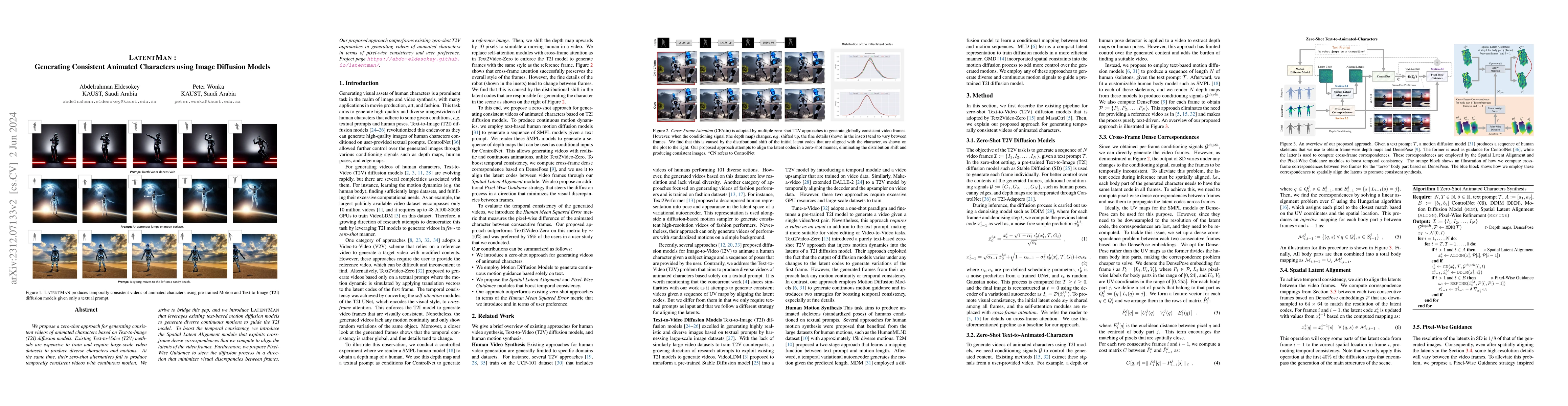 Thumbnail for LatentMan: Generating Consistent Animated Characters using Image
  Diffusion Models