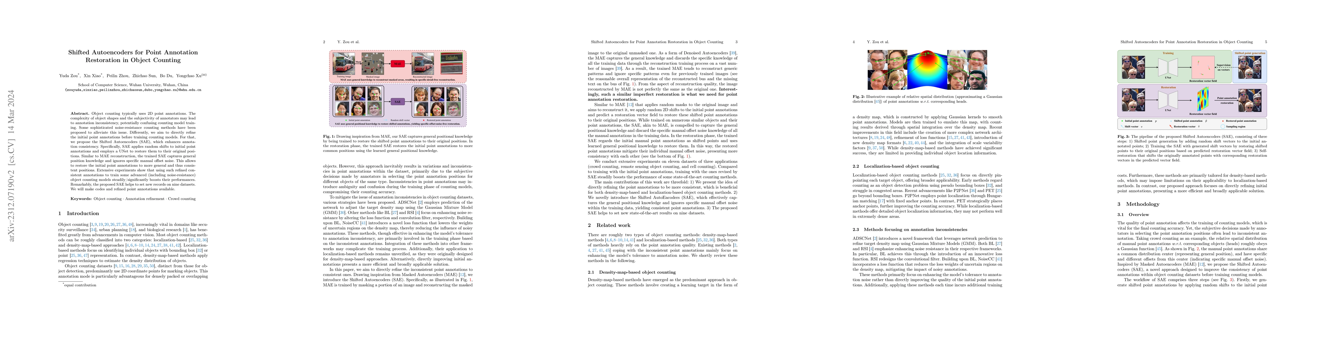 Thumbnail for Shifted Autoencoders for Point Annotation Restoration in Object Counting
