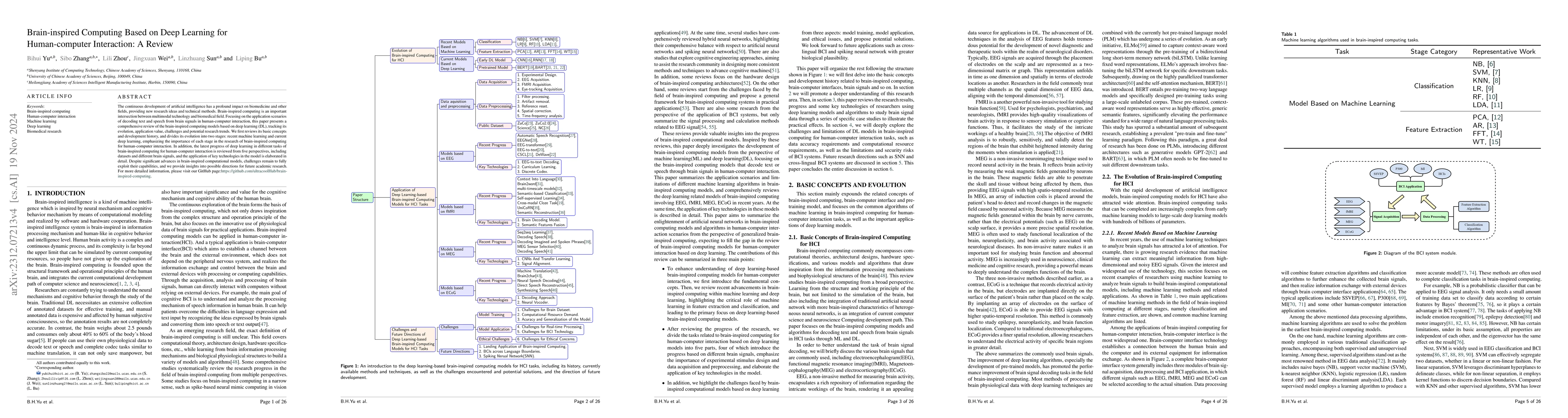 Thumbnail for Human-computer Interaction for Brain-inspired Computing Based on Machine
  Learning And Deep Learning: A Review