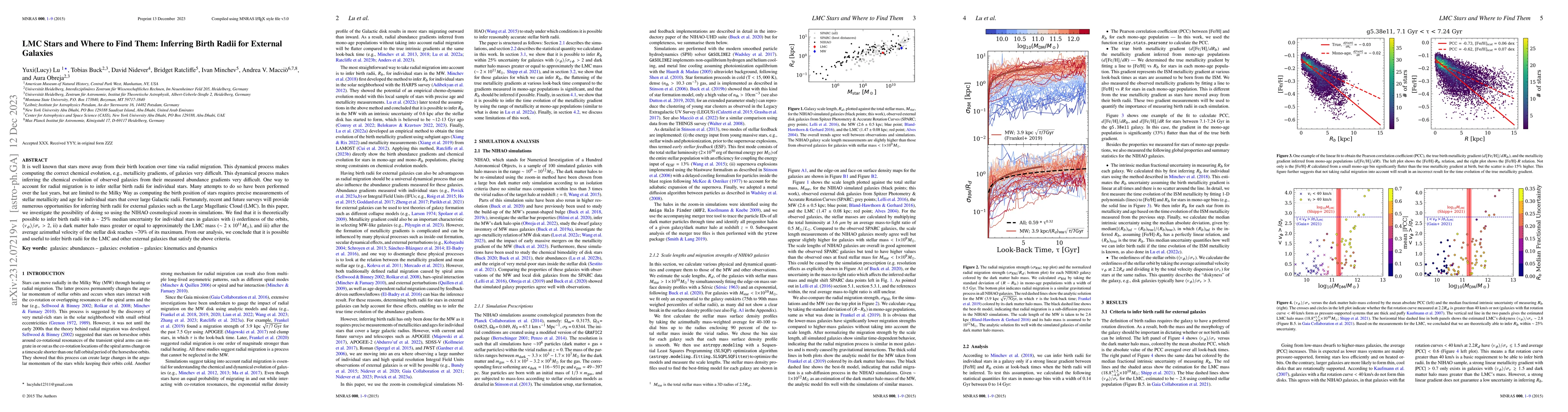 Thumbnail for LMC Stars and Where to Find Them: Inferring Birth Radii for External
  Galaxies