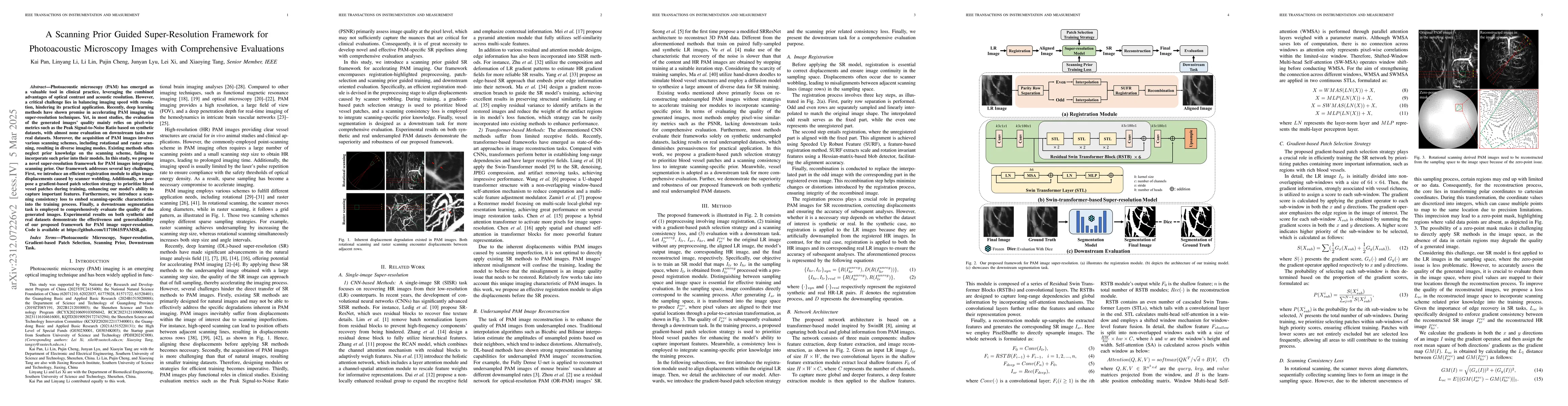 Thumbnail for Super-Resolution on Rotationally Scanned Photoacoustic Microscopy Images
  Incorporating Scanning Prior