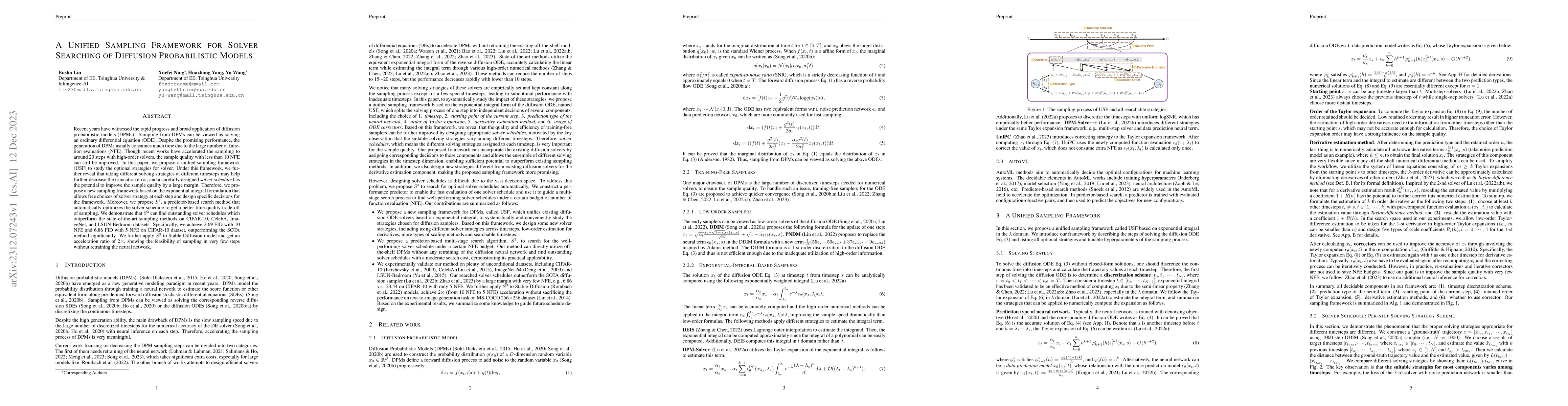 Thumbnail for A Unified Sampling Framework for Solver Searching of Diffusion
  Probabilistic Models