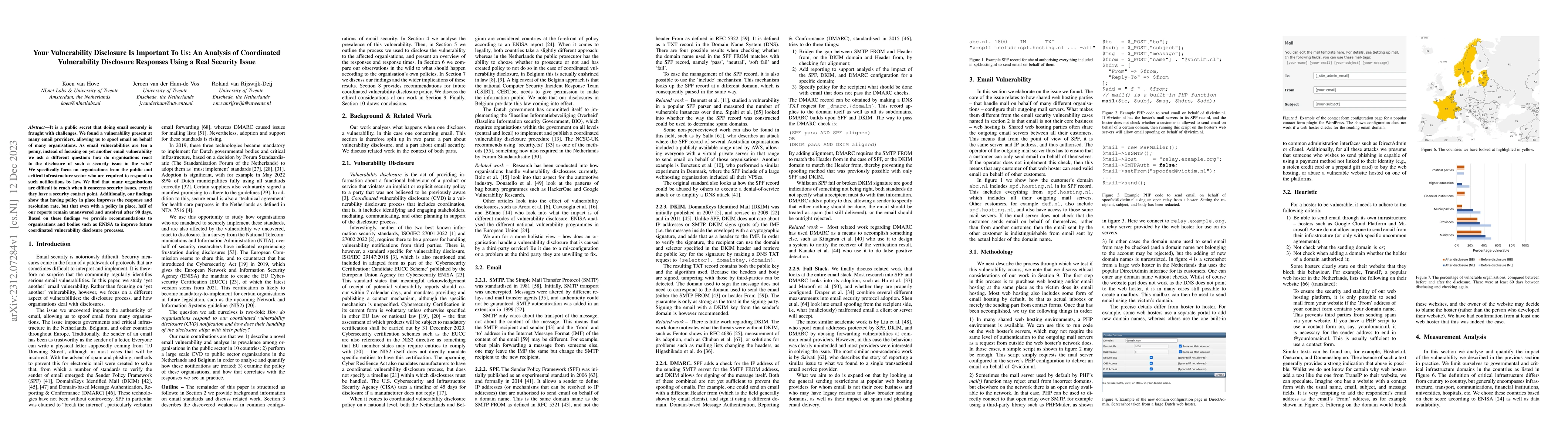 Thumbnail for Your Vulnerability Disclosure Is Important To Us: An Analysis of
  Coordinated Vulnerability Disclosure Responses Using a Real Security Issue