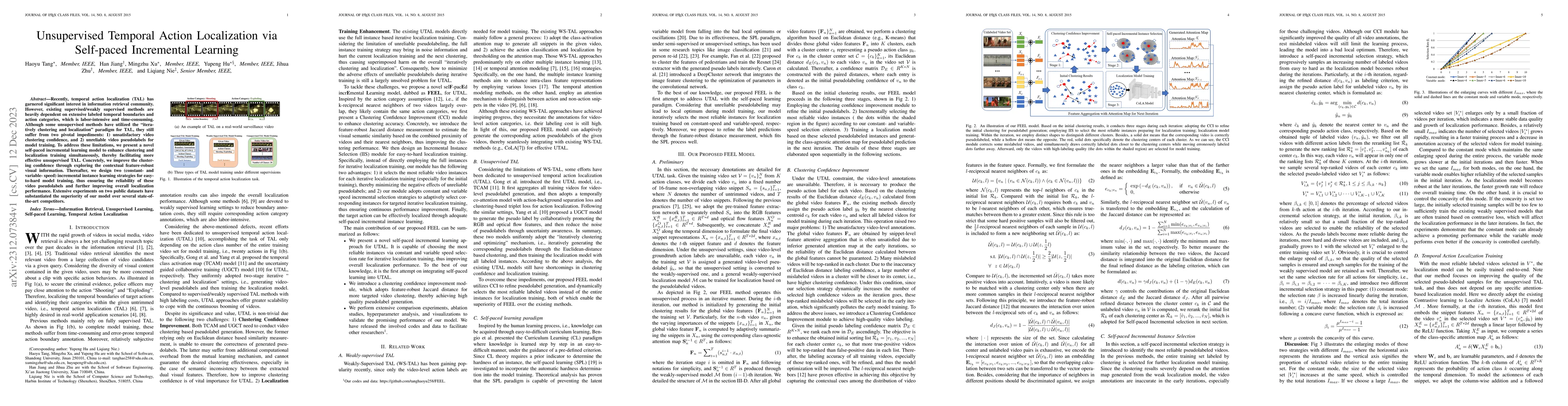 Thumbnail for Unsupervised Temporal Action Localization via Self-paced Incremental
  Learning