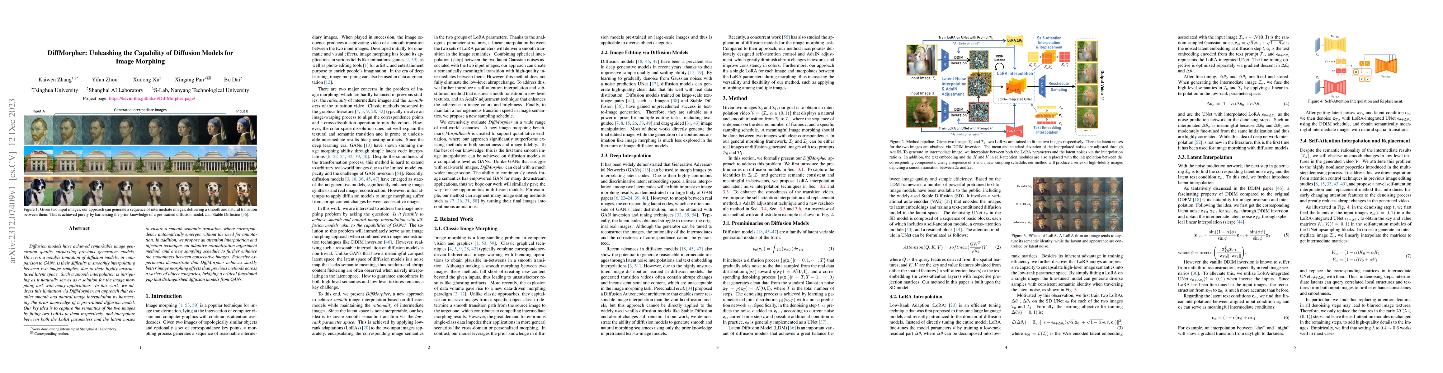 Thumbnail for DiffMorpher: Unleashing the Capability of Diffusion Models for Image
  Morphing