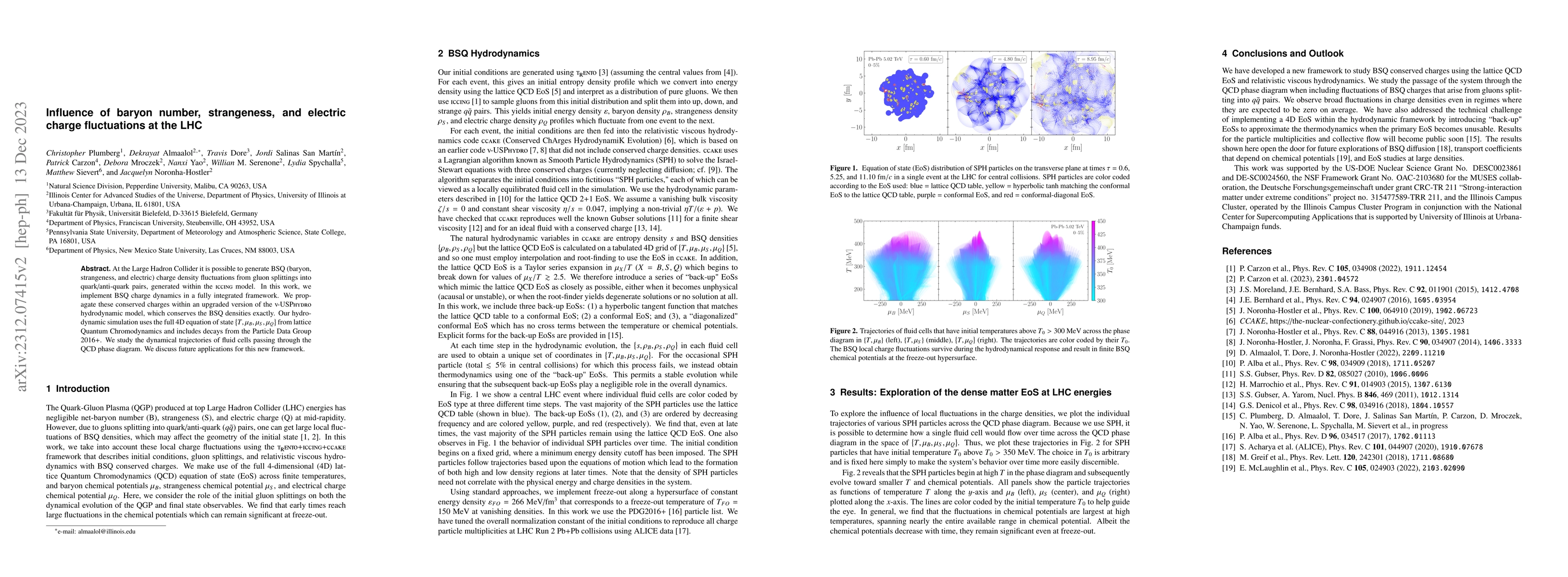 Thumbnail for Influence of baryon number, strangeness, and electric charge
  fluctuations at the LHC
