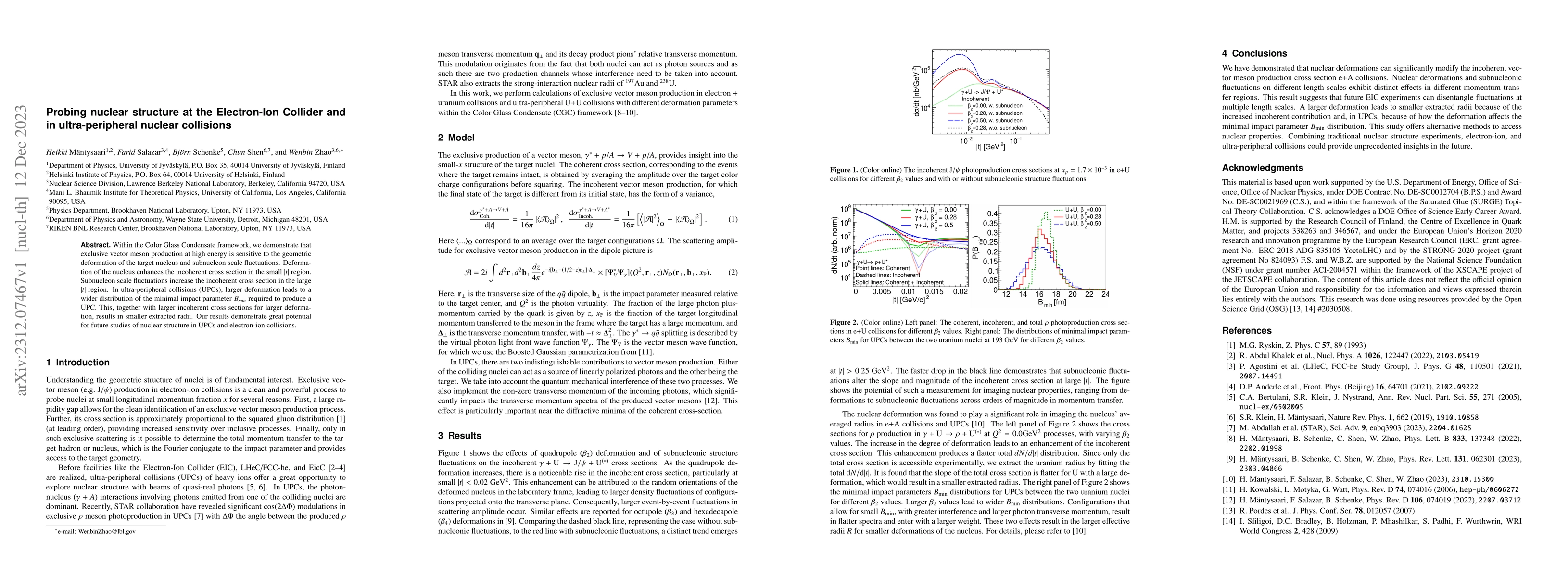 Thumbnail for Probing nuclear structure at the Electron-Ion Collider and in
  ultra-peripheral nuclear collisions
