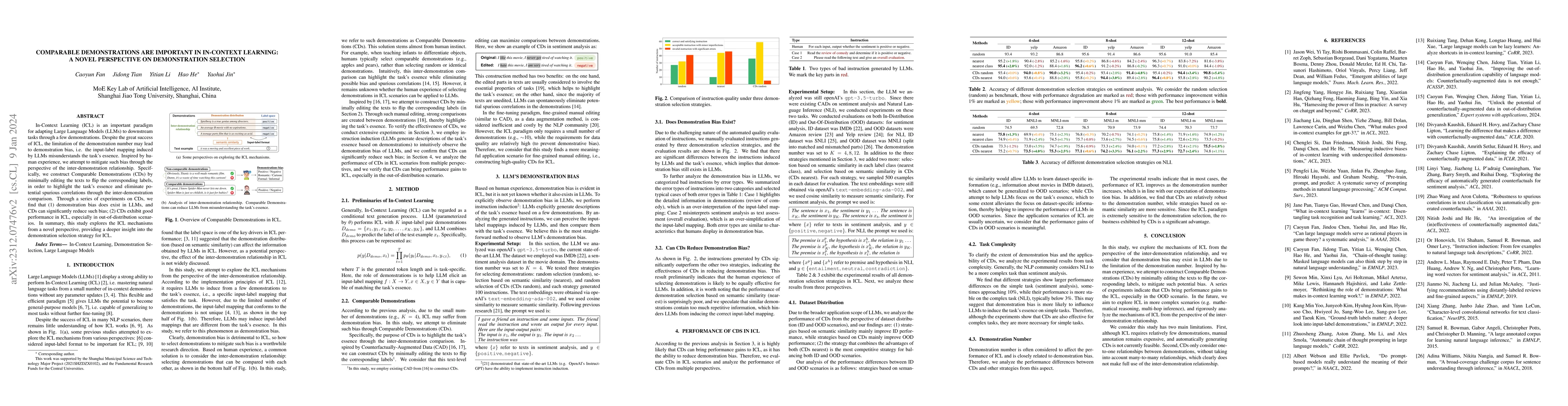Thumbnail for Comparable Demonstrations are Important in In-Context Learning: A Novel
  Perspective on Demonstration Selection