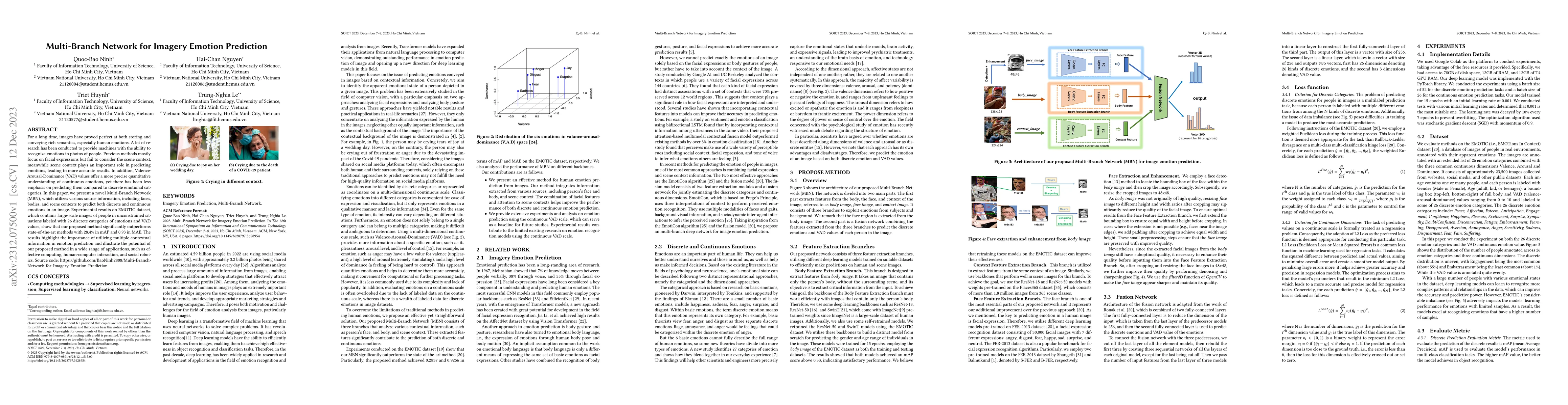 Thumbnail for Multi-Branch Network for Imagery Emotion Prediction