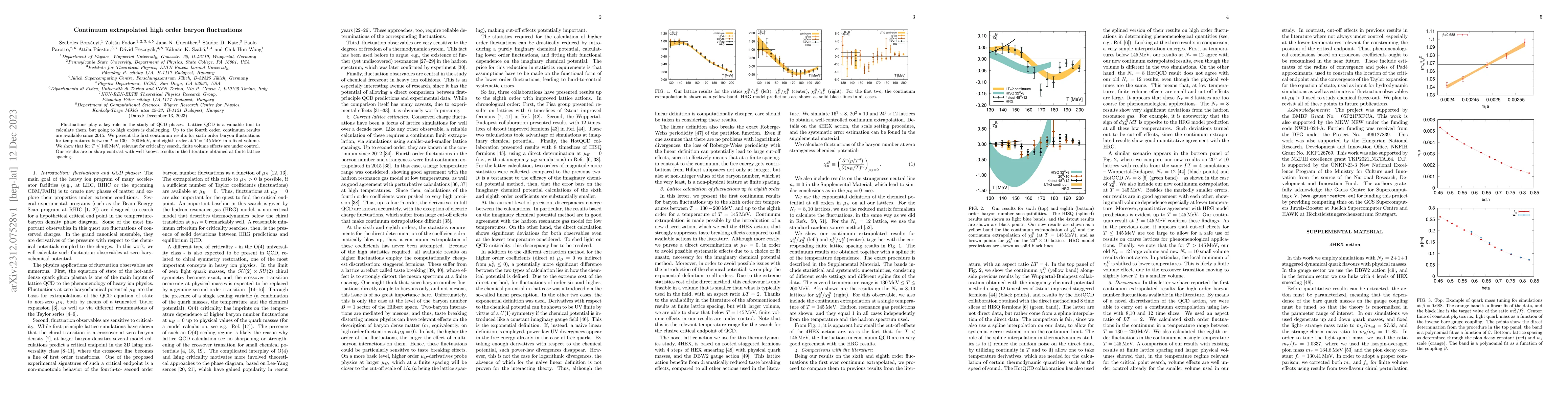 Thumbnail for Continuum extrapolated high order baryon fluctuations