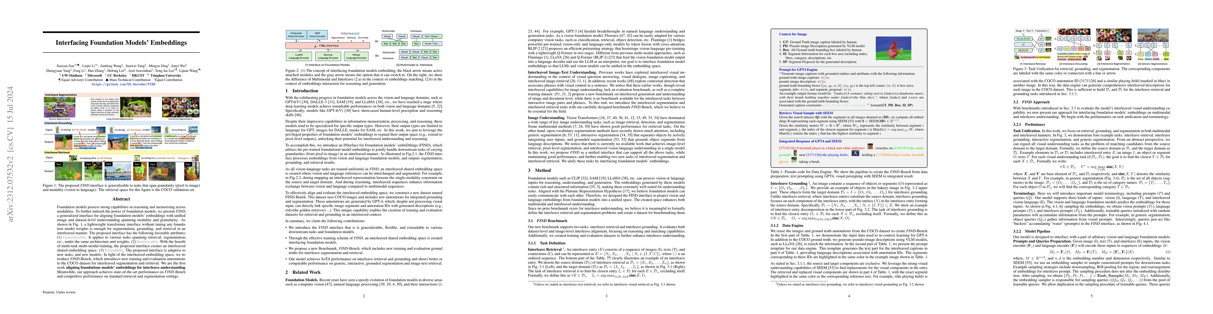 Thumbnail for Interfacing Foundation Models' Embeddings