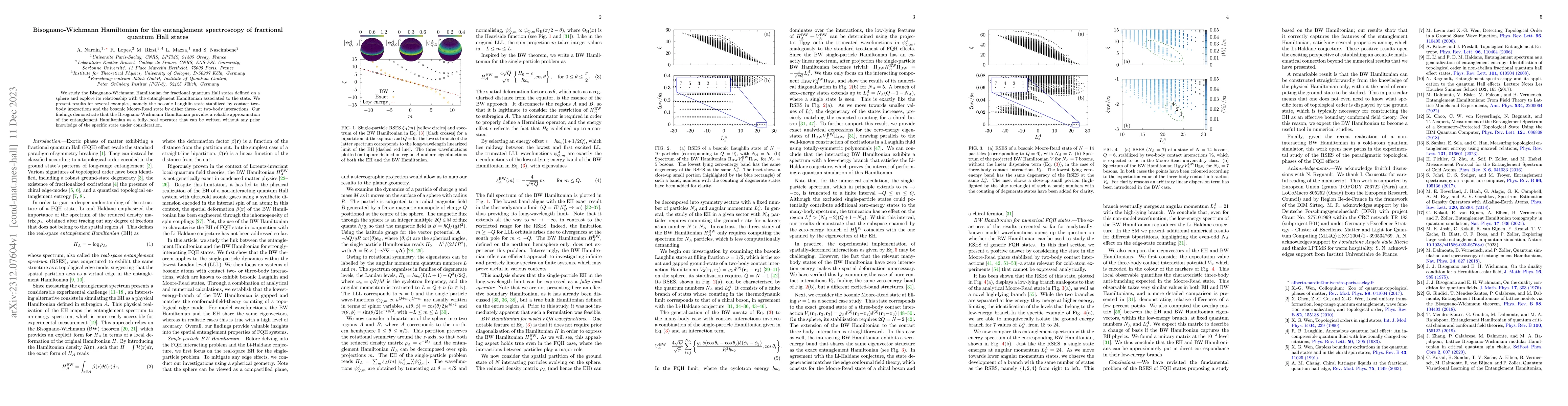 Thumbnail for Bisognano-Wichmann Hamiltonian for the entanglement spectroscopy of
  fractional quantum Hall states