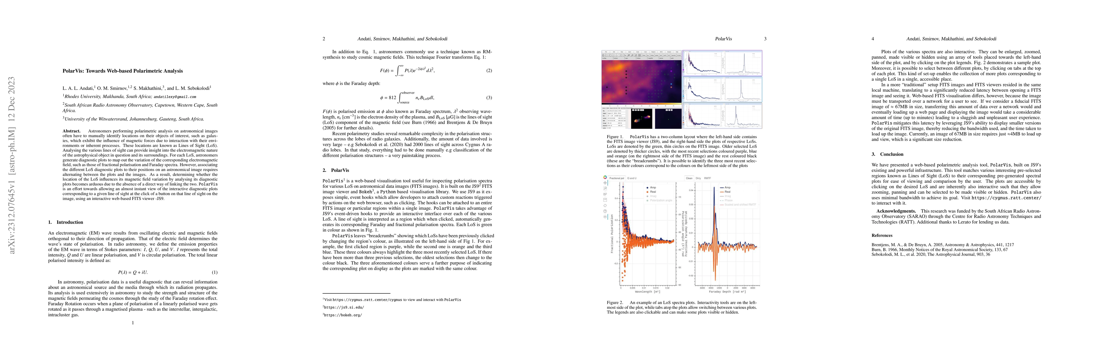 Thumbnail for PolarVis: Towards Web-based Polarimetric Analysis