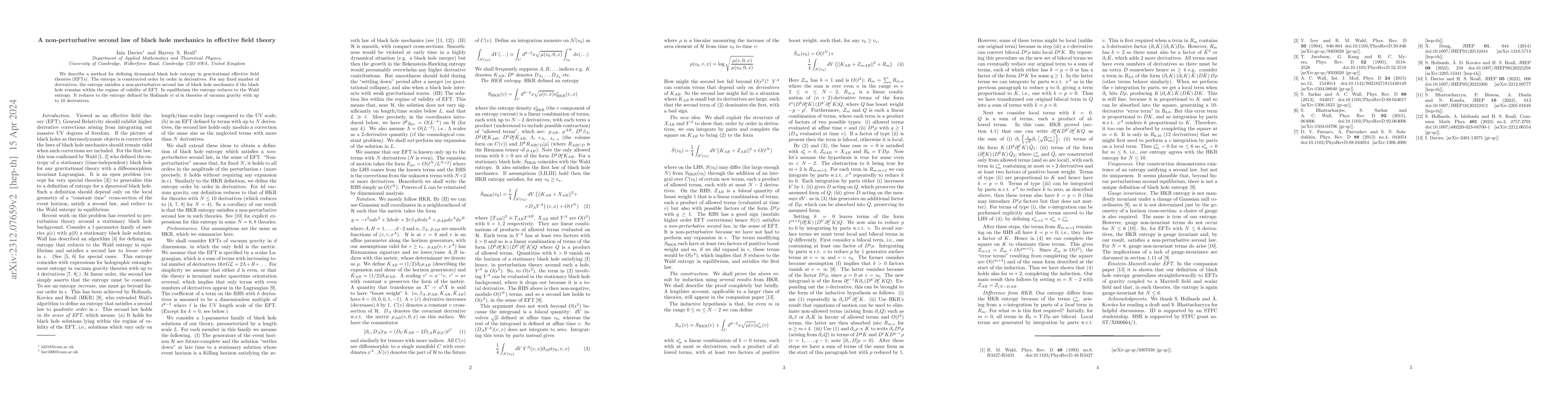 Thumbnail for A non-perturbative second law of black hole mechanics in effective field
  theory