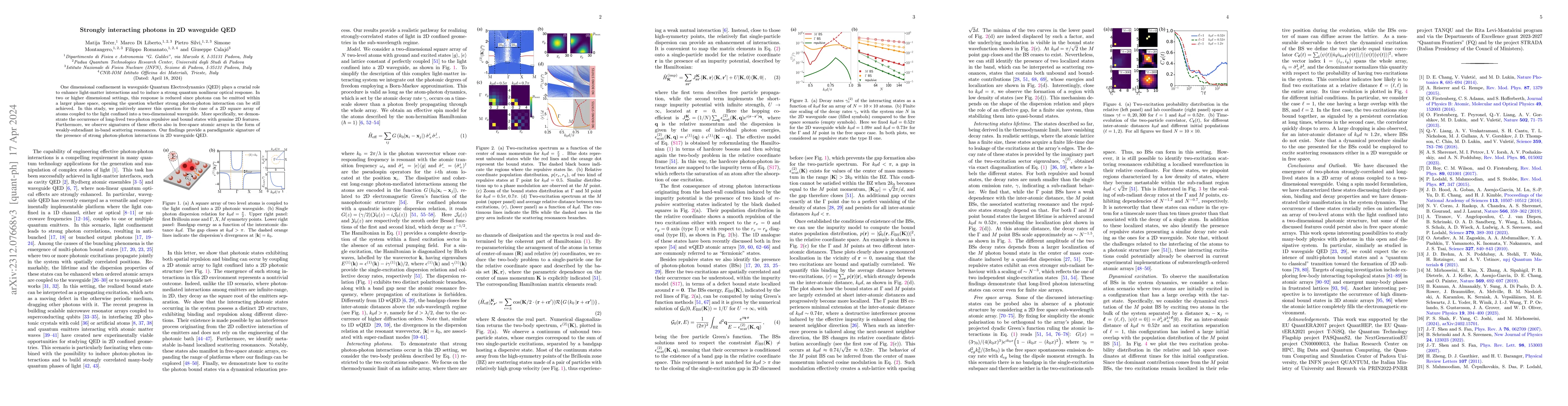Thumbnail for Strongly interacting photons in 2D waveguide QED