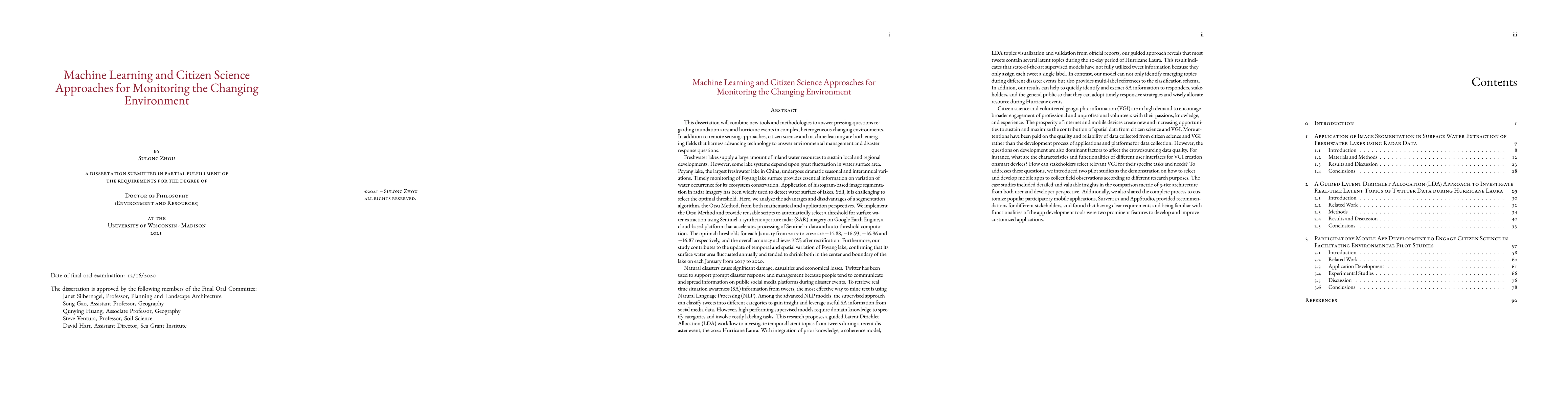 Thumbnail for Machine Learning and Citizen Science Approaches for Monitoring the
  Changing Environment