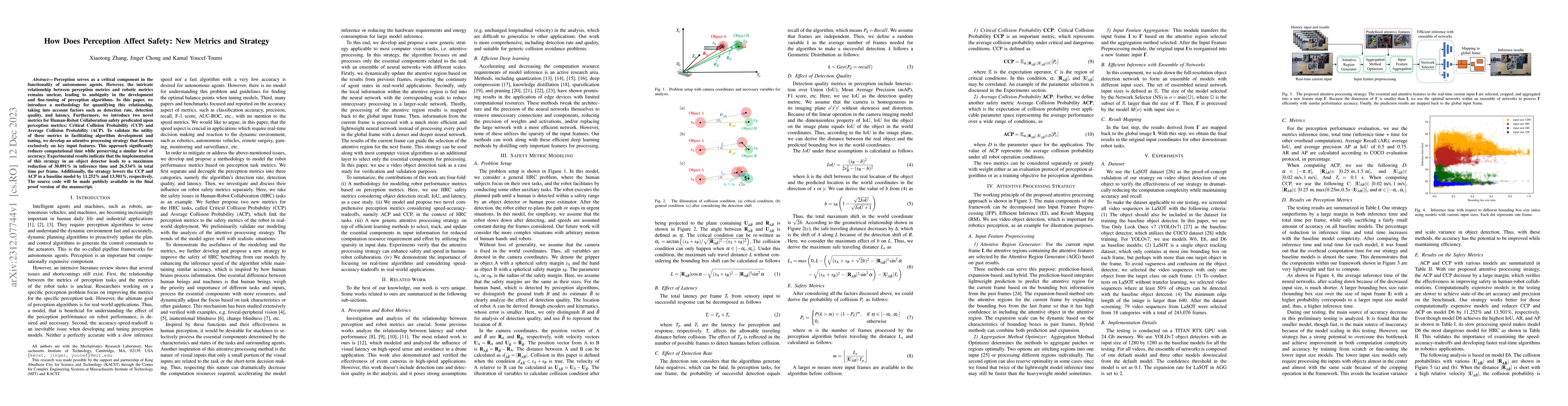 Thumbnail for How Does Perception Affect Safety: New Metrics and Strategy
