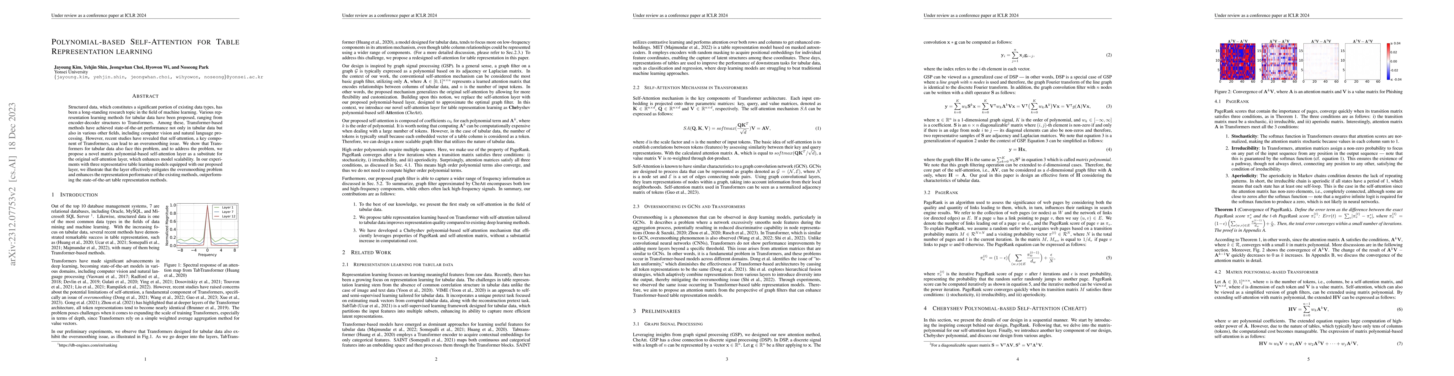 Thumbnail for Polynomial-based Self-Attention for Table Representation learning