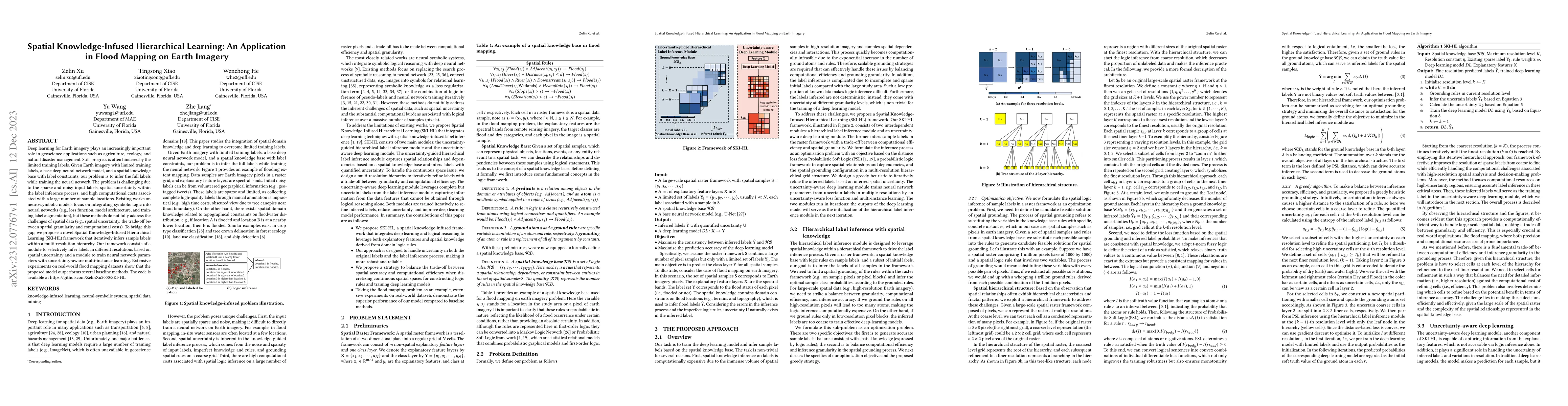 Thumbnail for Spatial Knowledge-Infused Hierarchical Learning: An Application in Flood
  Mapping on Earth Imagery
