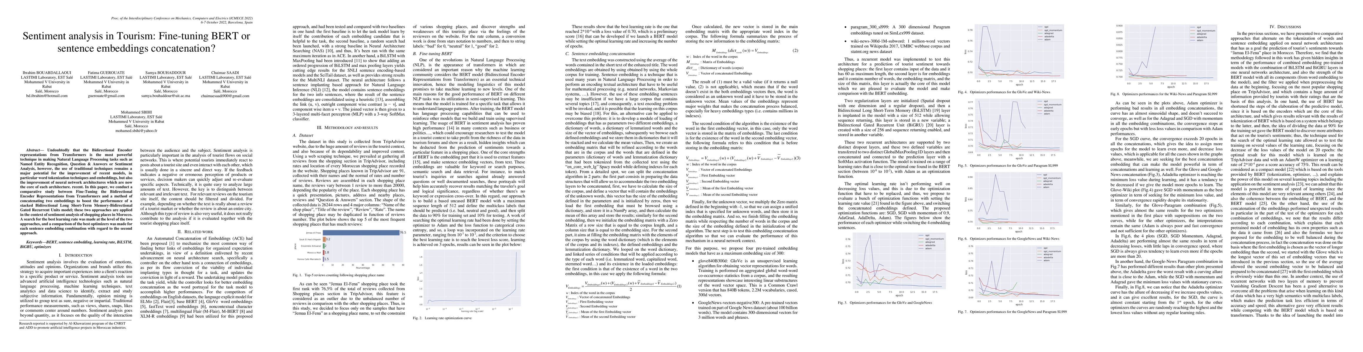 Thumbnail for Sentiment analysis in Tourism: Fine-tuning BERT or sentence embeddings
  concatenation?