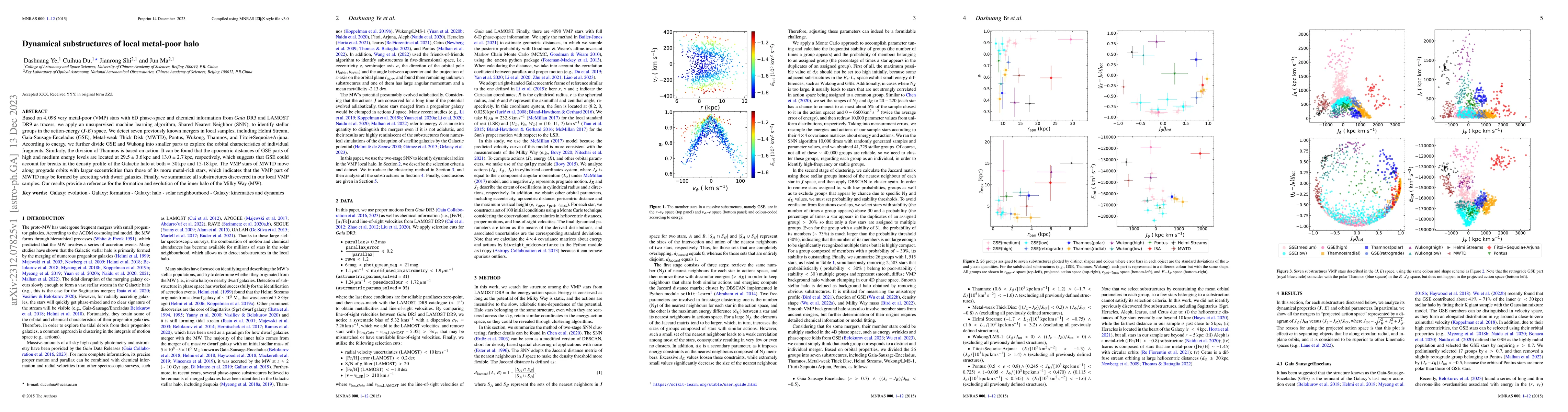 Thumbnail for Dynamical substructures of local metal-poor halo