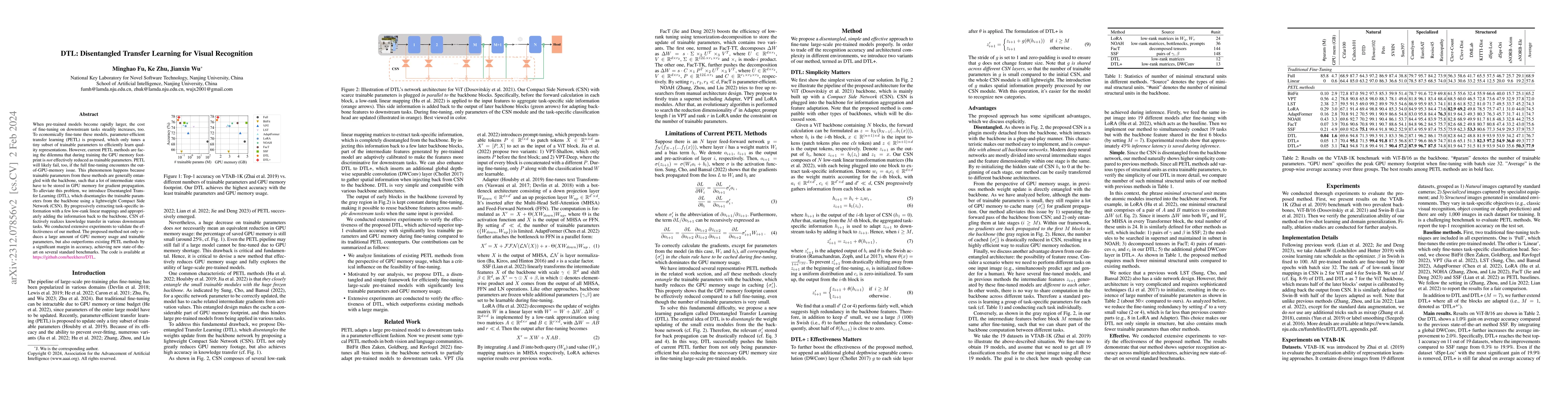 Thumbnail for DTL: Disentangled Transfer Learning for Visual Recognition