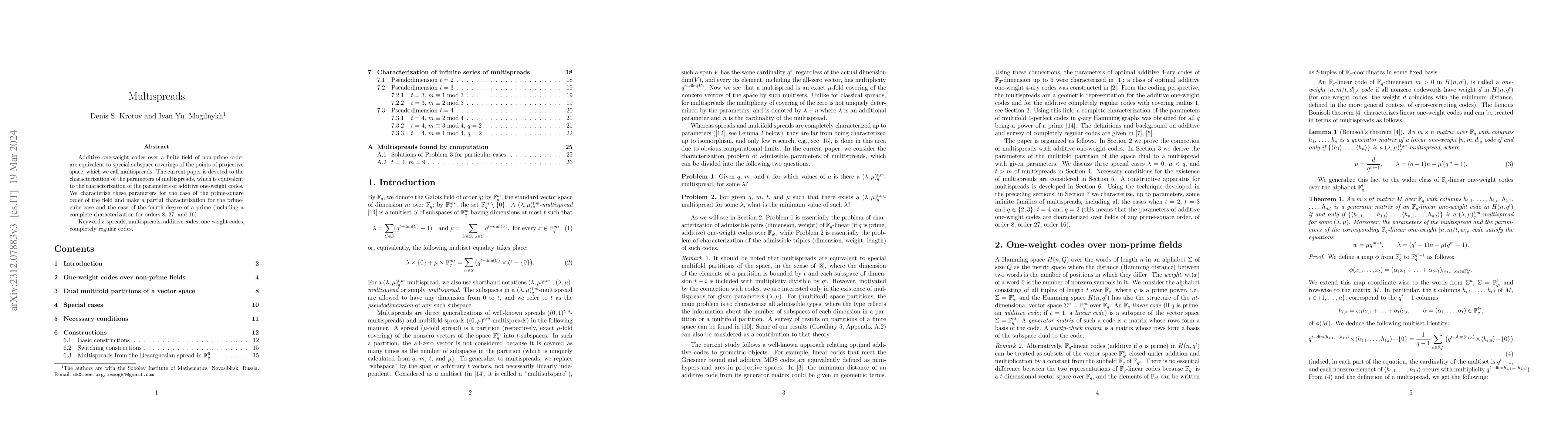 Thumbnail for Multispreads