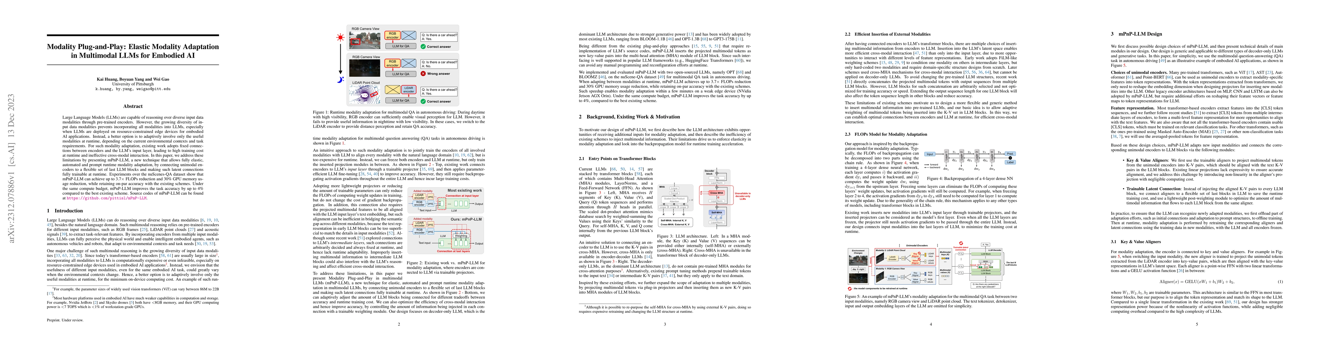 Thumbnail for Modality Plug-and-Play: Elastic Modality Adaptation in Multimodal LLMs
  for Embodied AI