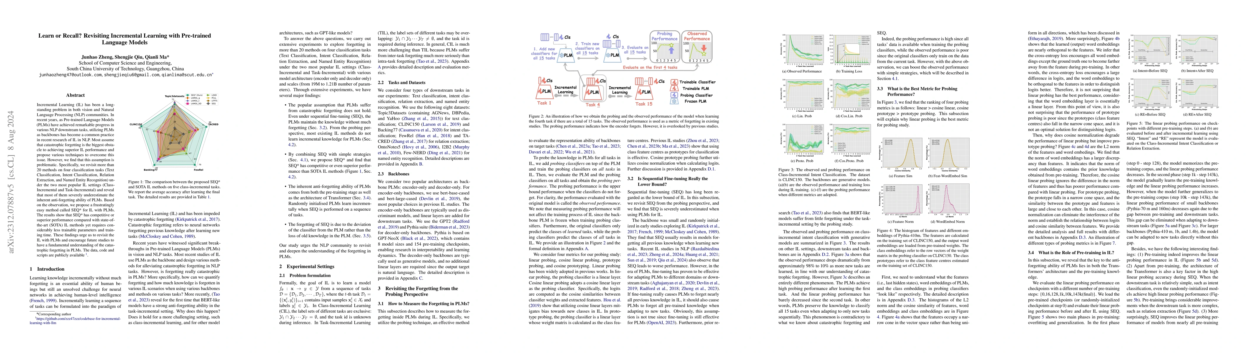Thumbnail for Learn or Recall? Revisiting Incremental Learning with Pre-trained
  Language Models