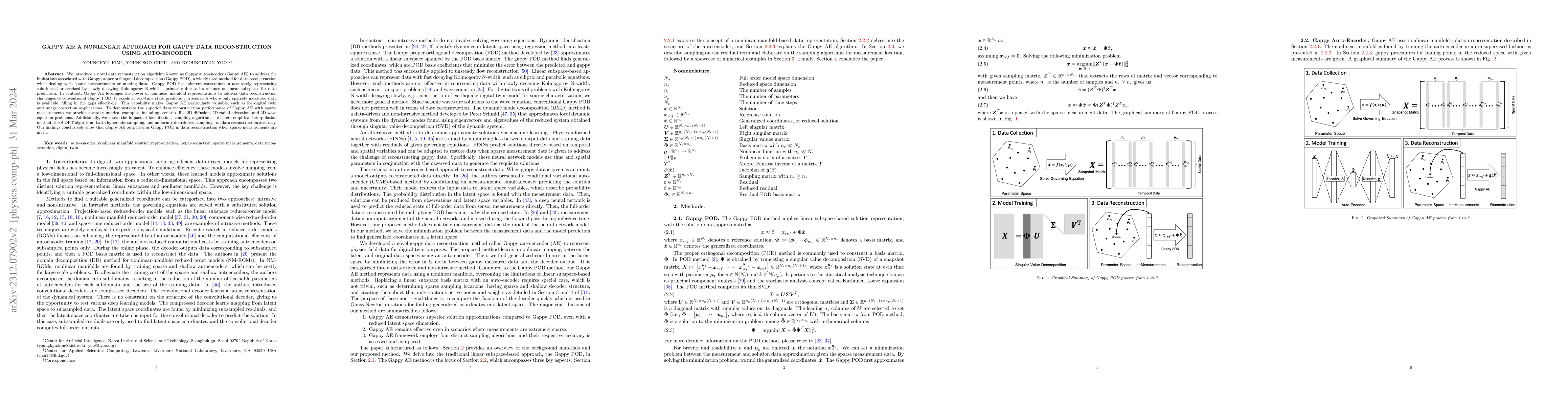Thumbnail for Gappy AE: A Nonlinear Approach for Gappy Data Reconstruction using
  Auto-Encoder
