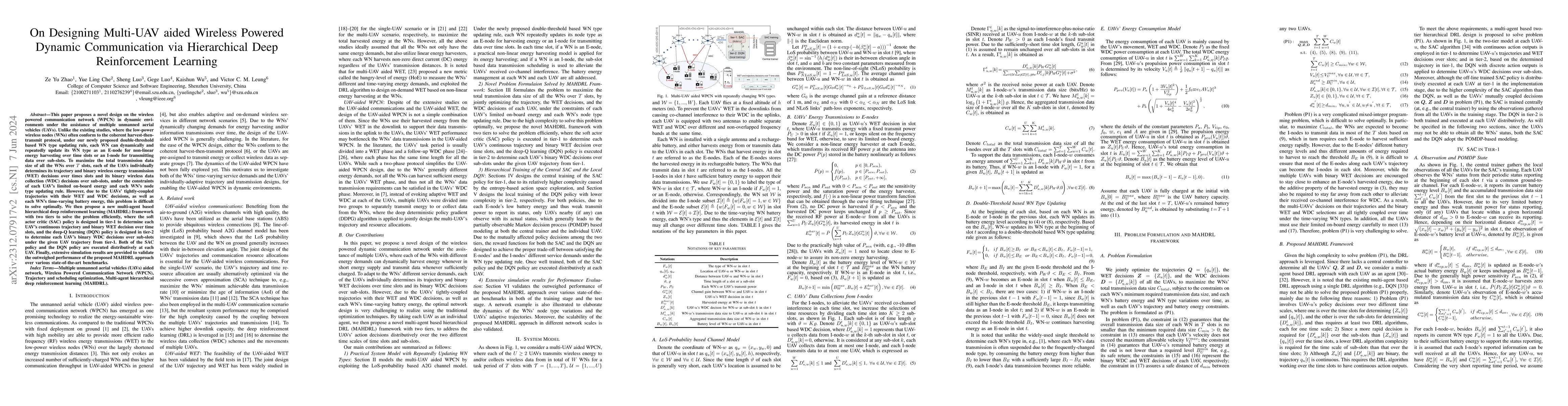 Thumbnail for On Designing Multi-UAV aided Wireless Powered Dynamic Communication via
  Hierarchical Deep Reinforcement Learning
