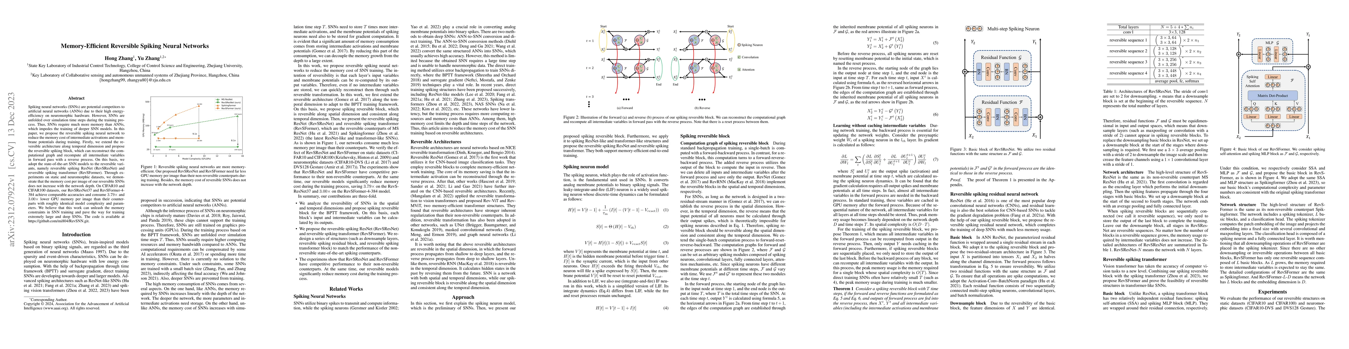 Thumbnail for Memory-Efficient Reversible Spiking Neural Networks