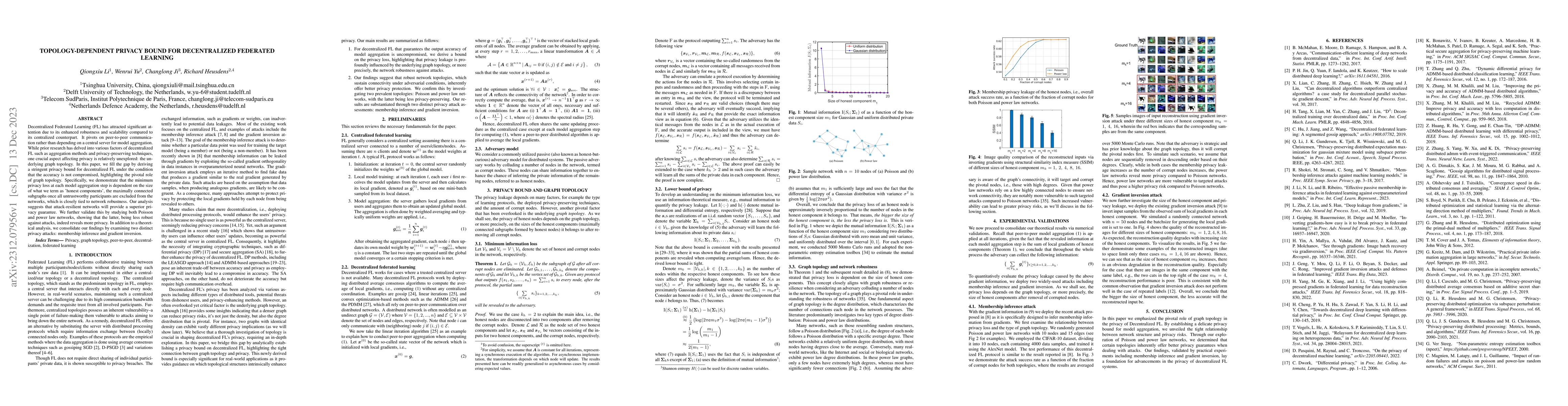 Thumbnail for Topology-Dependent Privacy Bound For Decentralized Federated Learning