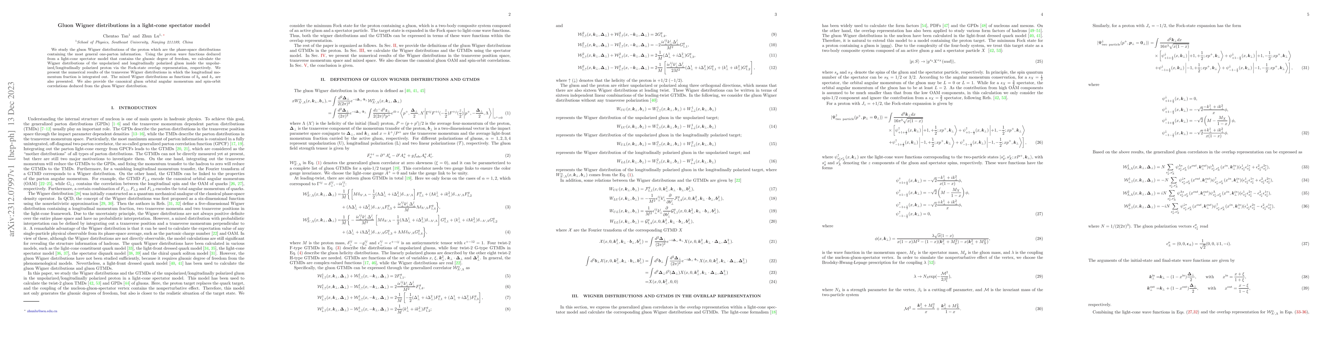 Thumbnail for Gluon Wigner distributions in a light-cone spectator model