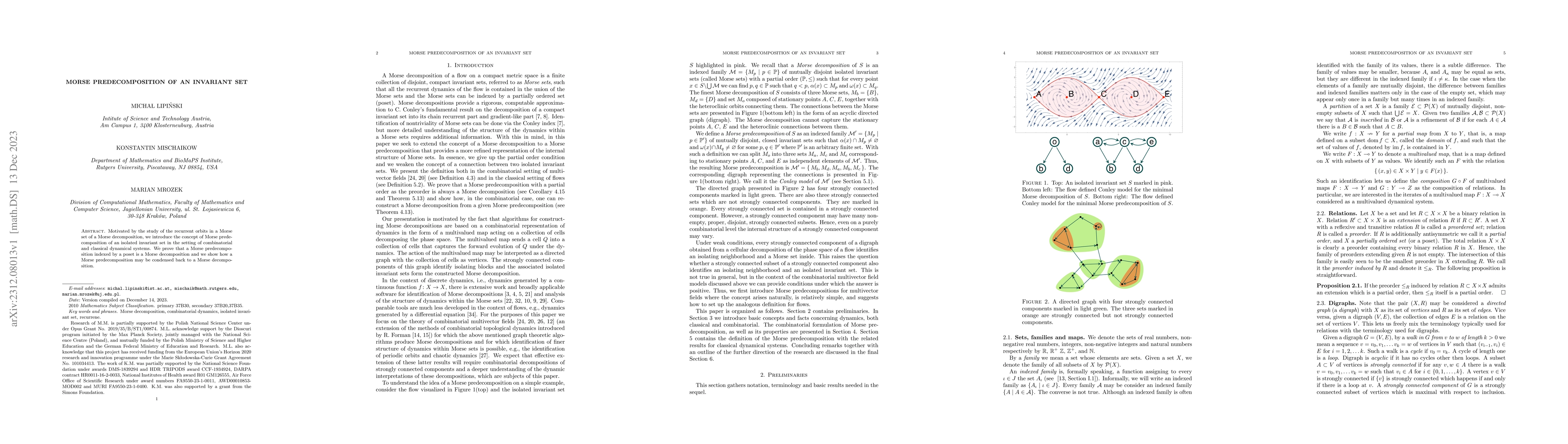 Thumbnail for Morse predecomposition of an ivariant set
