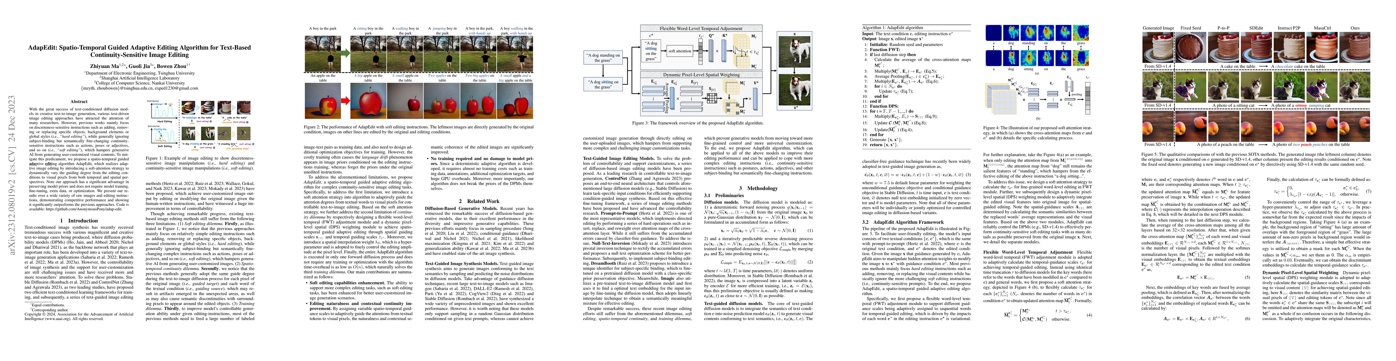 Thumbnail for AdapEdit: Spatio-Temporal Guided Adaptive Editing Algorithm for
  Text-Based Continuity-Sensitive Image Editing