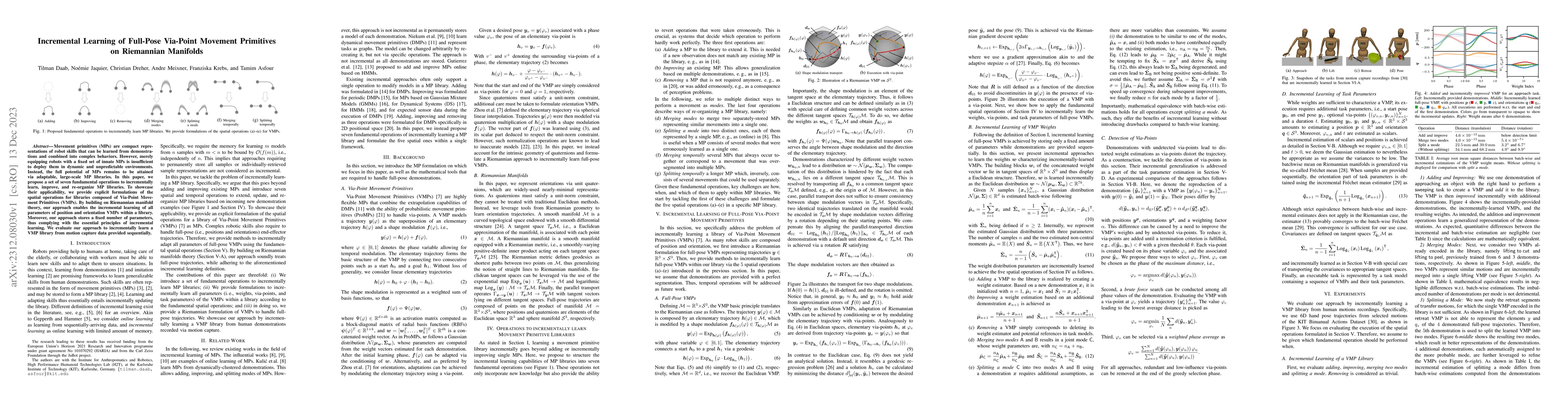 Thumbnail for Incremental Learning of Full-Pose Via-Point Movement Primitives on
  Riemannian Manifolds